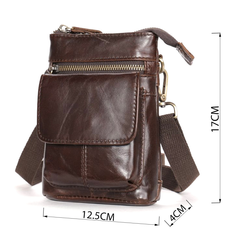 Сумка через плечо мужская Vintage Коричневая