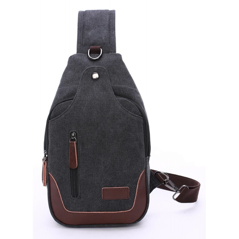 Сумка через плечо текстильная Vintage Черная