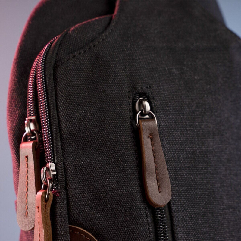 Сумка через плечо текстильная Vintage Черная