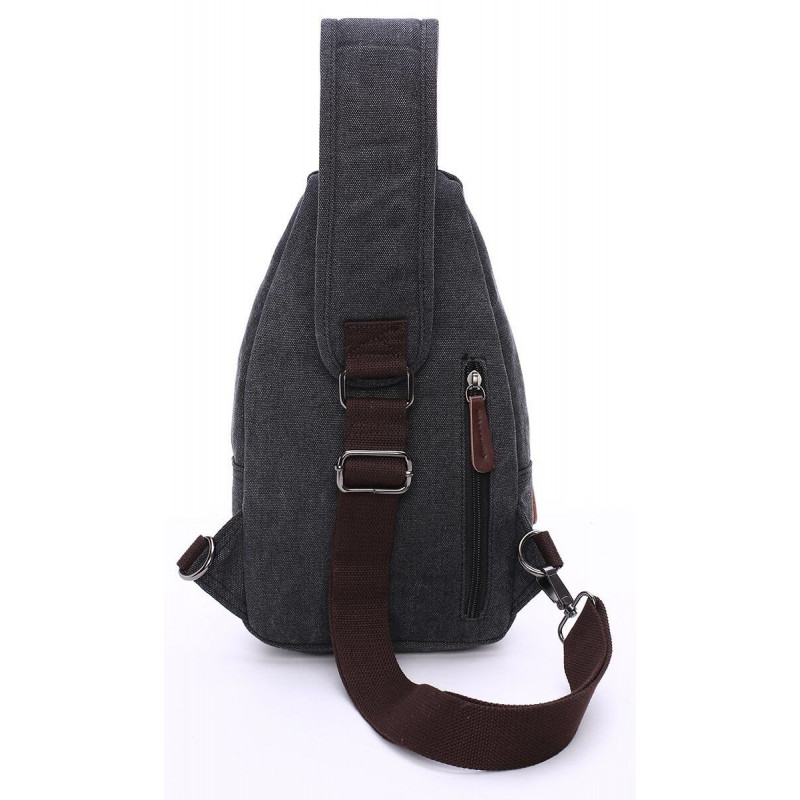 Сумка через плечо текстильная Vintage Черная