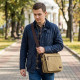 Текстильная сумка для ноутбука дюймов через плечо Vintage Хаки