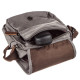 Универсальная текстильная мужская сумка на два отделения Vintage Серая