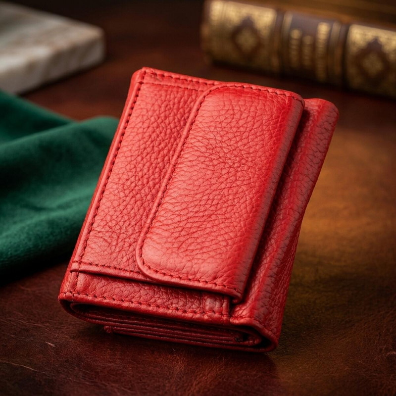 Гаманець ST Leather (ST) дуже зручний жіночий Червоний