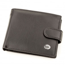 Мужской кожаный купюрник ST Leather (ST) Черный