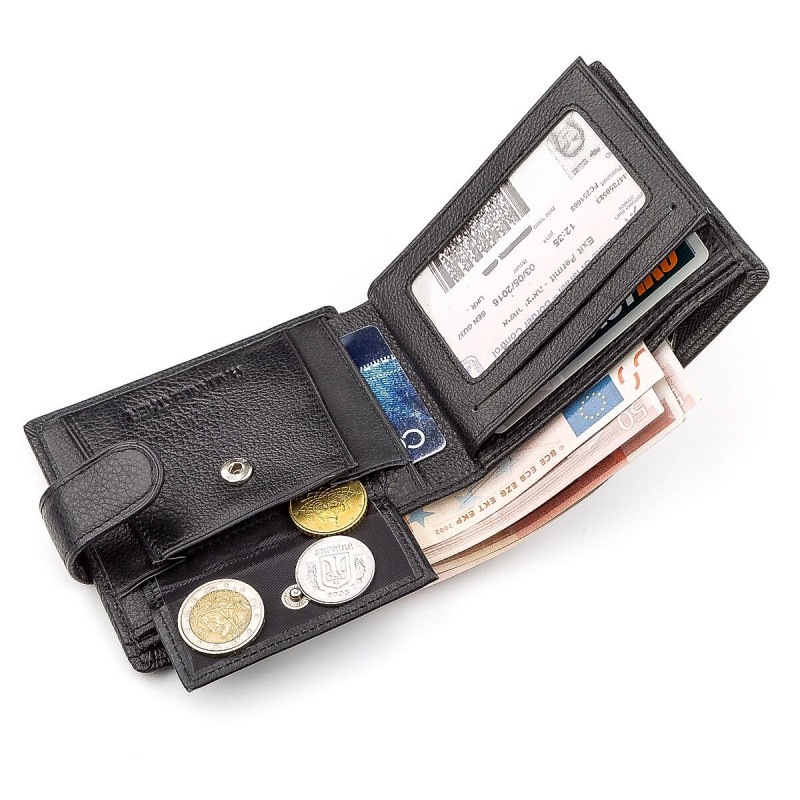 Мужской кошелек ST Leather (ST) Черный