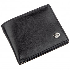 Компактный мужской кошелек с зажимом ST Leather Черный