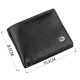 Компактный мужской кошелек с зажимом ST Leather Черный