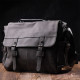 Містка чоловіча сумка зі шкірозамінника Vintage Сірий