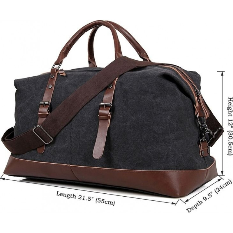 Сумка дорожня Vintage Сіра