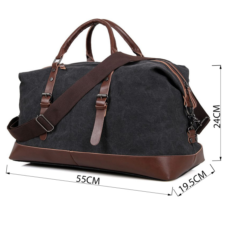 Сумка дорожня Vintage Сіра