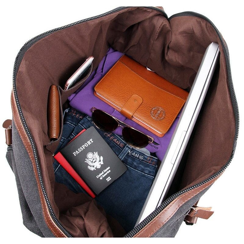 Сумка дорожня Vintage Сіра