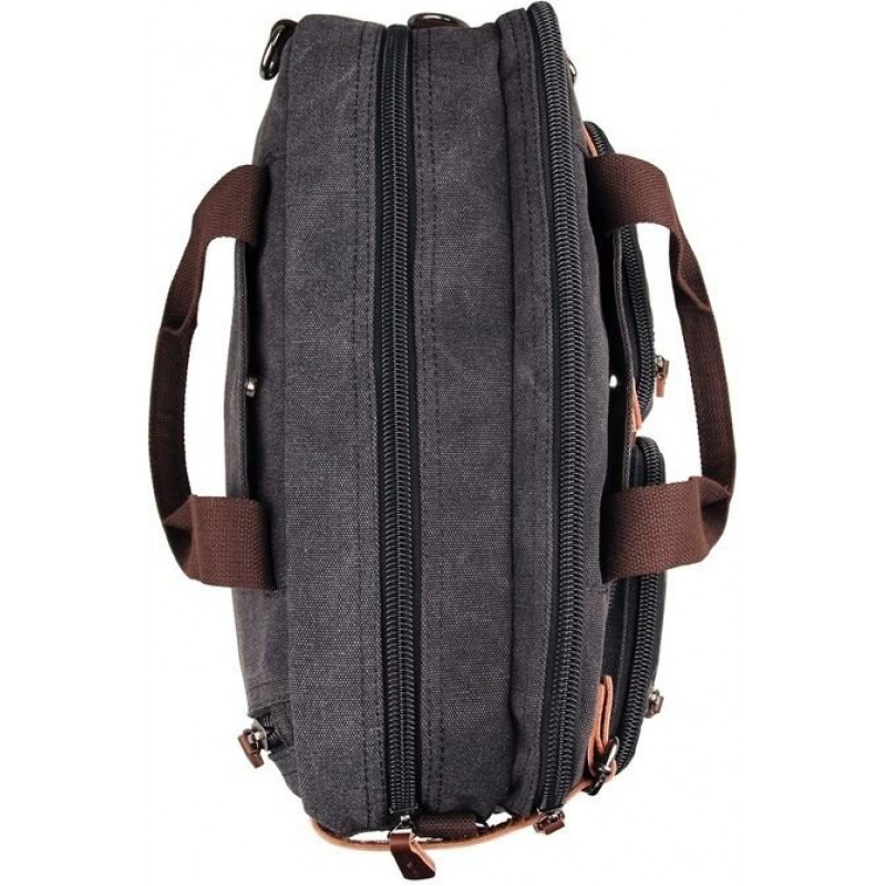 Сумка чоловіча Vintage трансформер Сіра