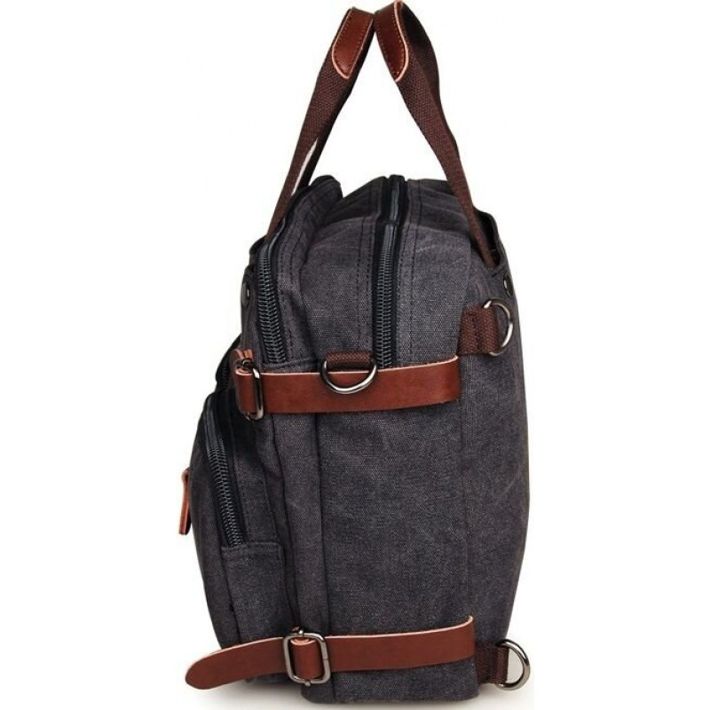 Сумка чоловіча Vintage трансформер Сіра