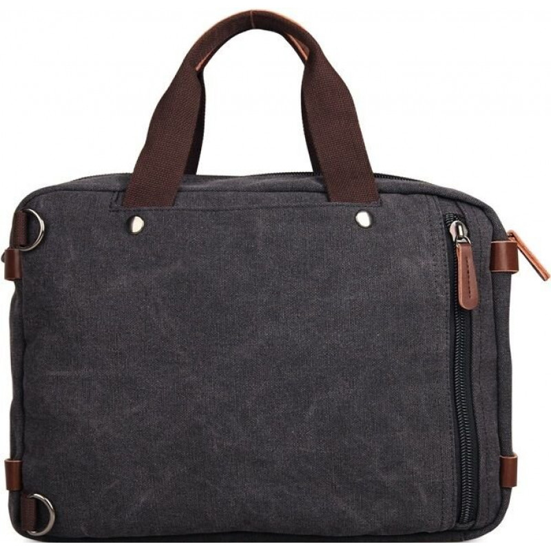 Сумка чоловіча Vintage трансформер Сіра