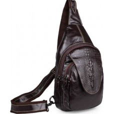Сумка чоловіча Vintage з натуральної шкіри Коричнева