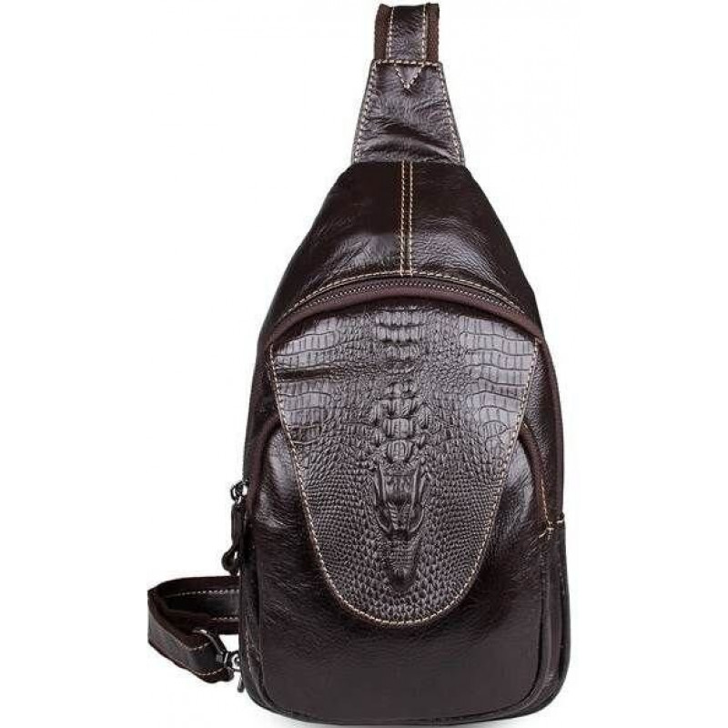 Сумка чоловіча Vintage з натуральної шкіри Коричнева