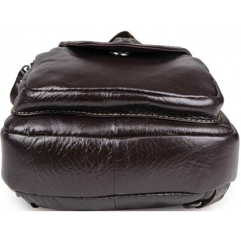 Сумка чоловіча Vintage з натуральної шкіри Коричнева