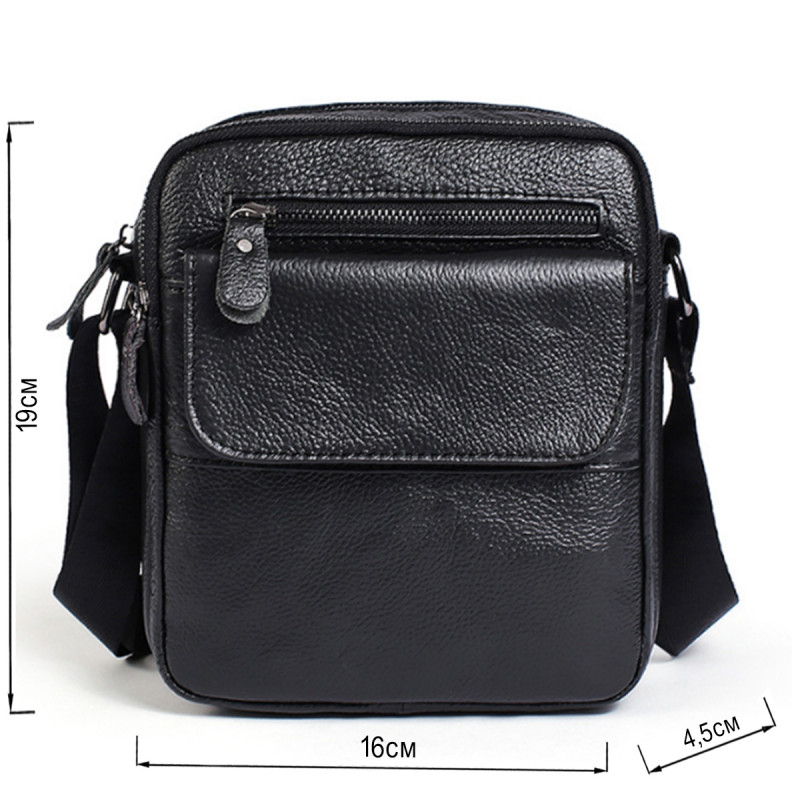 Сумка мужская Vintage черного цвета