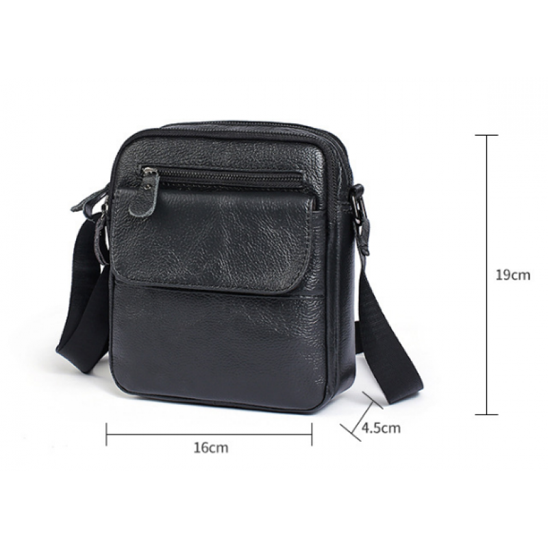 Сумка мужская Vintage черного цвета