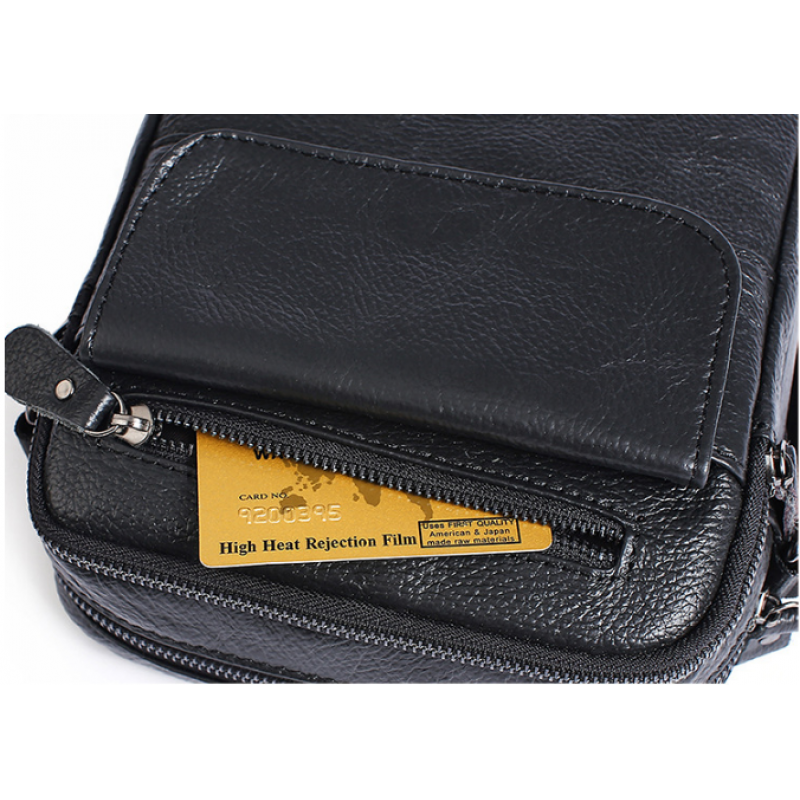 Сумка мужская Vintage черного цвета