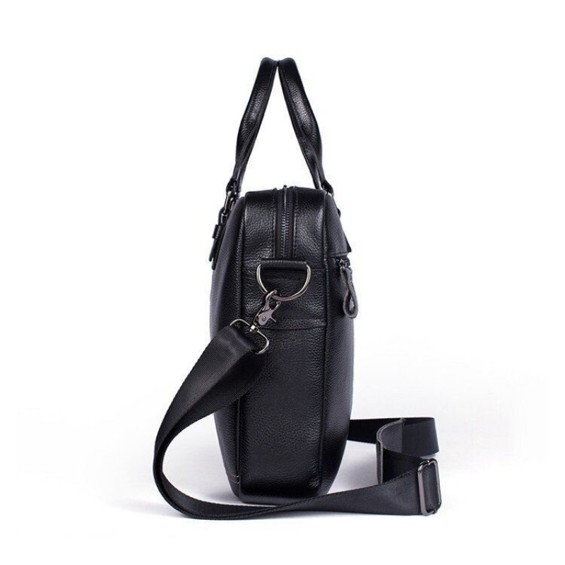 Сумка чоловіча флотар для ноутбака Vintage Чорна