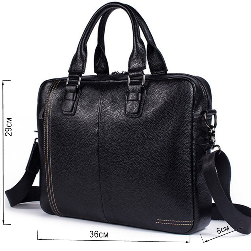 Сумка чоловіча флотар для ноутбака Vintage Чорна