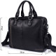 Сумка чоловіча флотар для ноутбака Vintage Чорна
