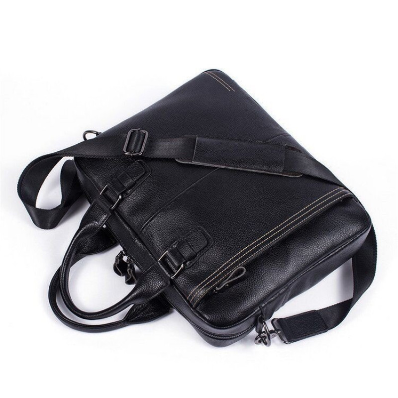 Сумка чоловіча флотар для ноутбака Vintage Чорна