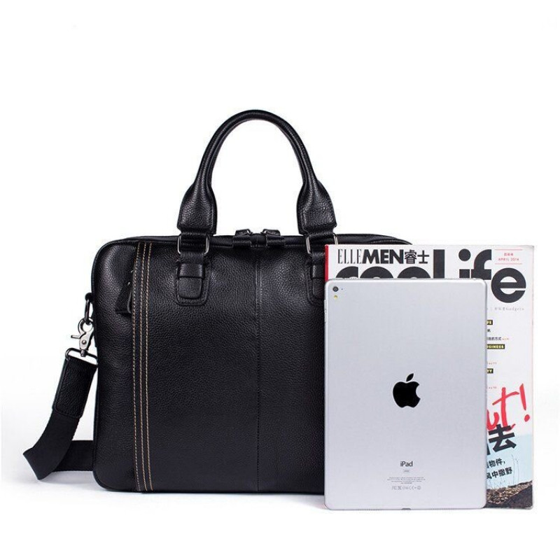 Сумка чоловіча флотар для ноутбака Vintage Чорна