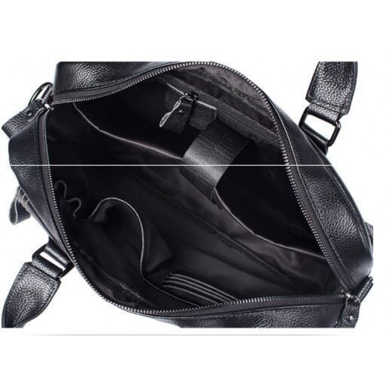 Сумка чоловіча флотар для ноутбака Vintage Чорна