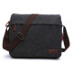 Сумка почтальонка текстильная Vintage Черная