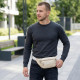 Поясна сумка бананка для міста поїздок та щоденного використання Vintage Біла