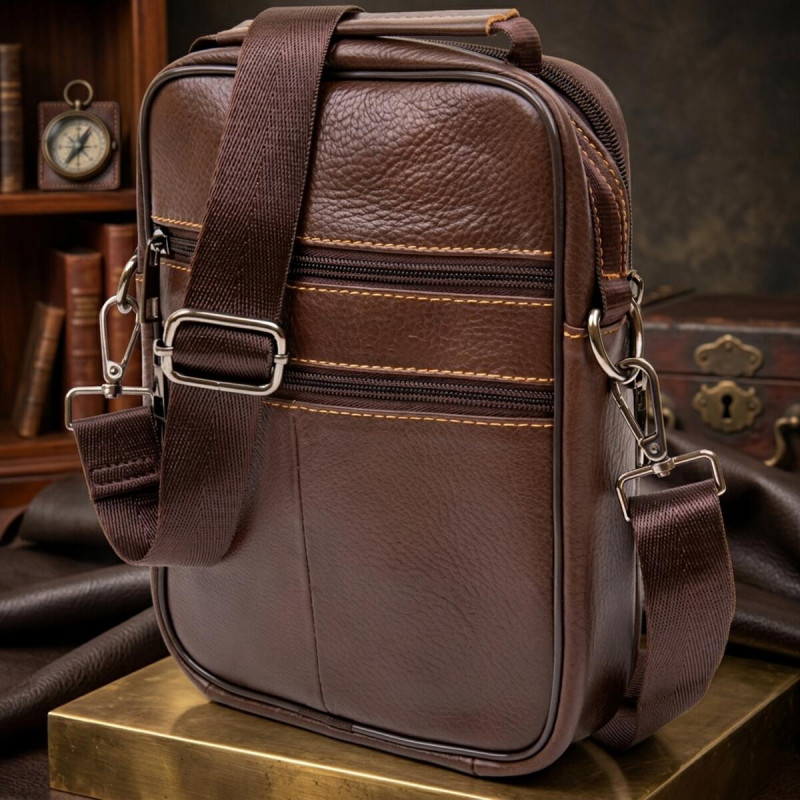 Мессенджер чоловічий Vintage Коричневий