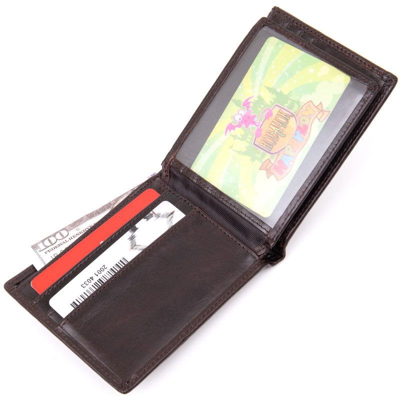 Портмоне унісекс Vintage Коричневе