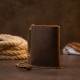 Портмоне унісекс з ланцюжком матове Vintage Коричневе
