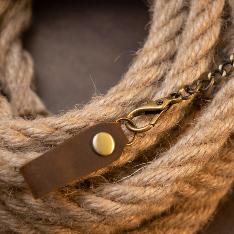 Портмоне унісекс з ланцюжком матове Vintage Коричневе