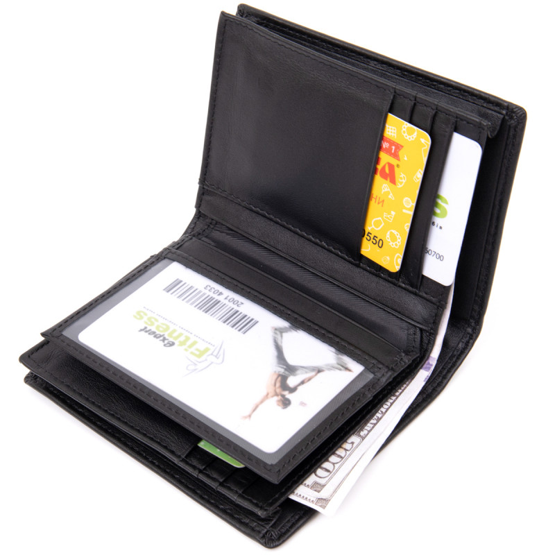 Портмоне-картхолдер унісекс Vintage Чорне