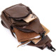 Чоловіча сумка крос боді з екошкіри для документів та міста Vintage Коричнева