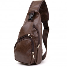 Сумка крос боді смарт зі шкірозамінника Vintage Коричнева