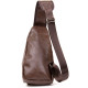 Сумка крос боді смарт зі шкірозамінника Vintage Коричнева