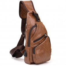 Сумка крос боді смарт зі шкірозамінника Vintage Руда