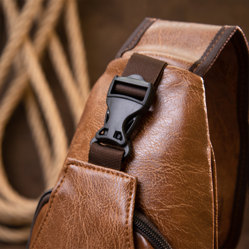 Сумка крос боді смарт зі шкірозамінника Vintage Руда