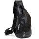 Сумка через плечо на два отделения кожзам Vintage Черная