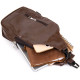 Чоловіча сумка через плече з екошкіри для документів та міста Vintage Темно Коричнева