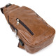 Сумка через плечо на два отделения кожзам Vintage Светло-коричневая