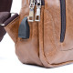 Сумка через плечо на два отделения кожзам Vintage Светло-коричневая