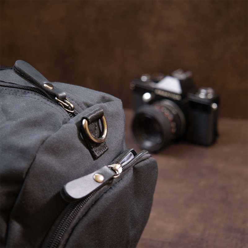 Спортивна сумка текстильна Vintage Чорна