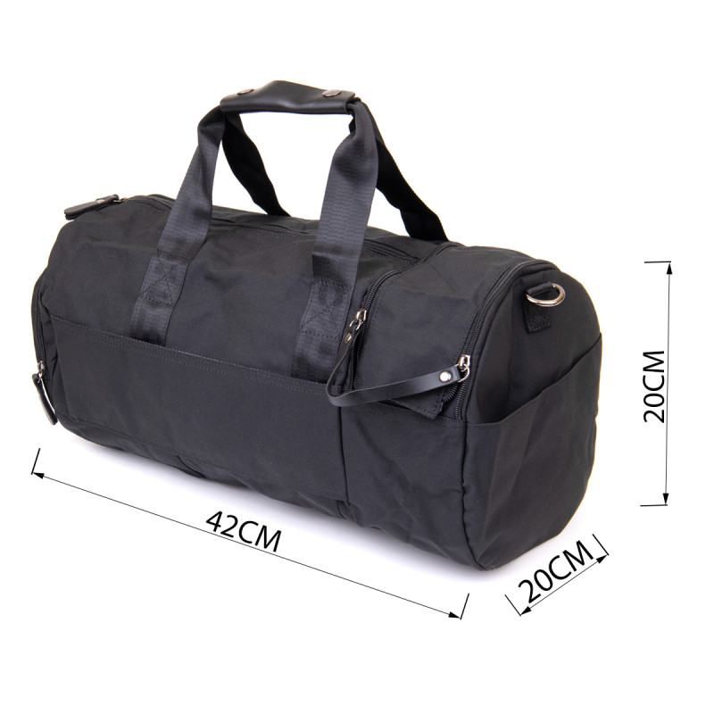 Спортивна сумка текстильна Vintage Чорна