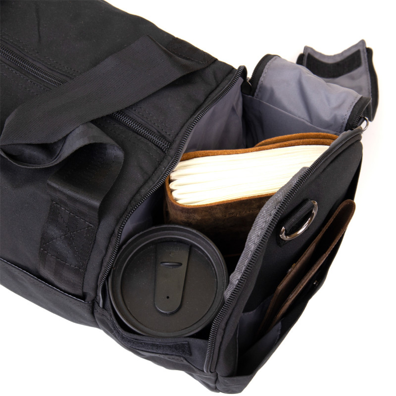 Спортивна сумка текстильна Vintage Чорна