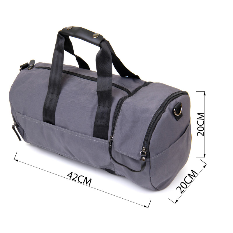 Спортивна сумка текстильна Vintage Сіра